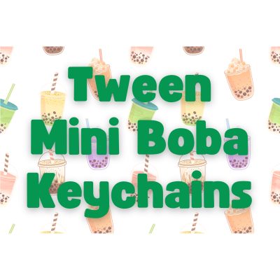 Tween Mini Boba Keychain: make your own tiny boba tea-inspired keychain.