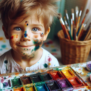 Baby and Toddler Finger Painting