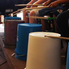 Musical drummasphere instruments.