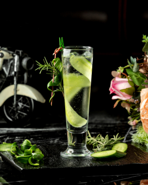 Variety of farm to glass infused cocktails.