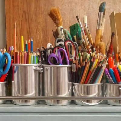 Arts and crafts supplies.