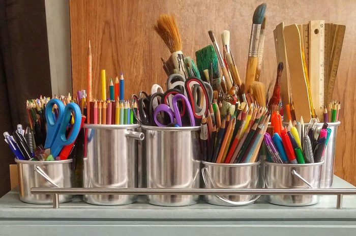 Arts and crafts supplies.
