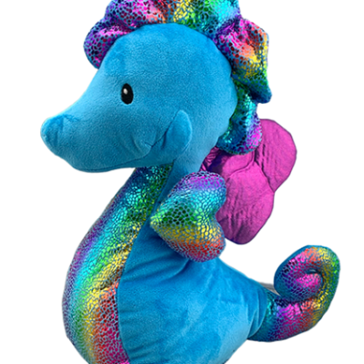 Stuffed toy sea horse.