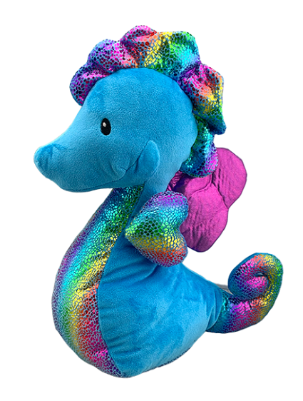 Stuffed toy sea horse.