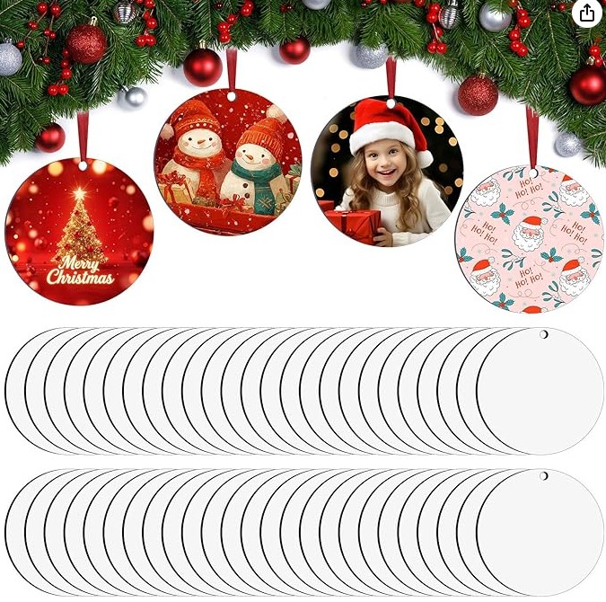 sublimated ornaments