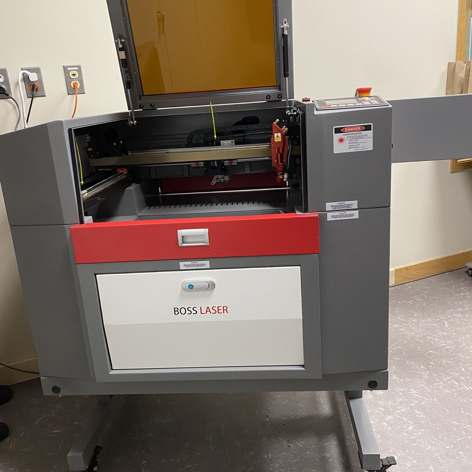 BOSS laser cutter and engraver