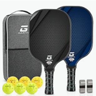 Pickleball 2 Paddles & 4 Balls image.